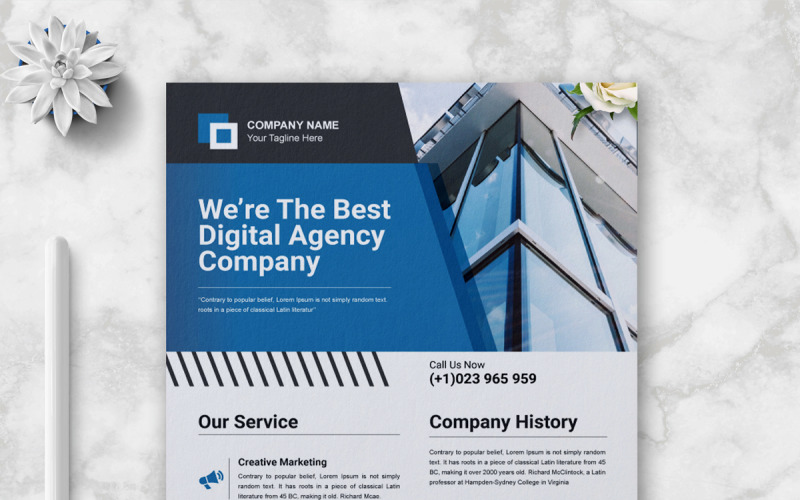 Digital Agency Flyer Template Corporate Identity