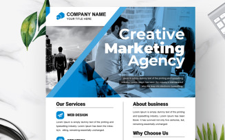 Marketing Agency Flyer TemplateS Layout