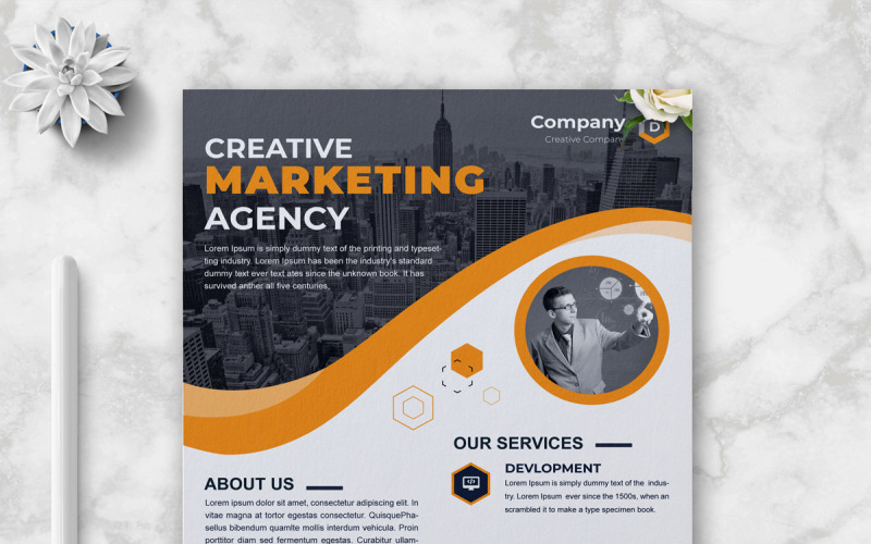 Modern Digital Marketing Agency Flyers Corporate Identity