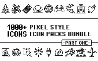 Pixlizo Bundle - Collection of Multipurpose Icon Packs in Pixel Style
