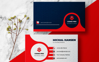 Professional Business Card Templates Layout