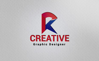 R Letter Logo Design - Letter Logo