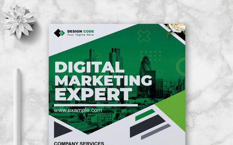 Simple Digital Marketing Flyer Corporate Identity