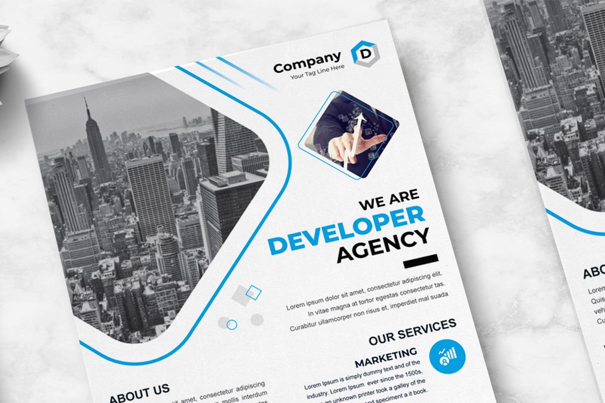 Template #373599 Agency Brochure Webdesign Template - Logo template Preview