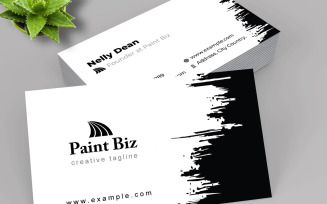 Brush Style Business Card Template