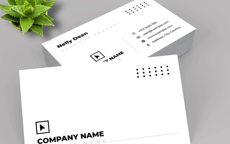 Clean & Creative Business Card Template Corporate Identity