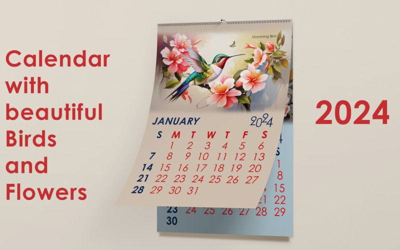 2024 New Year Calendar Template Planner
