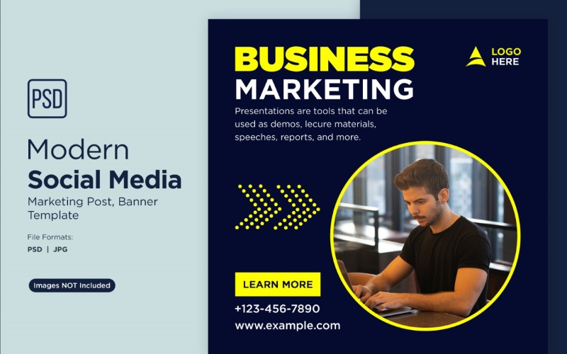 Build your online Business Banner Design Template 5. Social Media