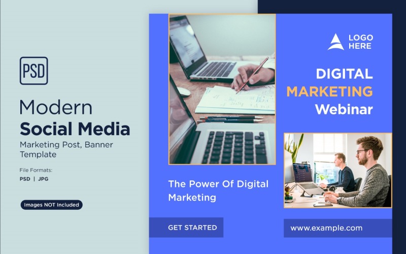 Business Marketing Banner Design Template 4. Social Media