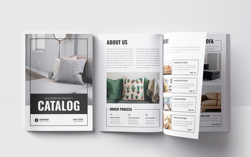 Catalogue template and product catalog design Magazine Template