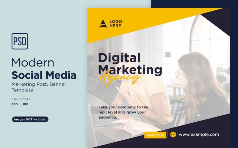 Digital Marketing Agency Business Banner Design Template 2. Social Media