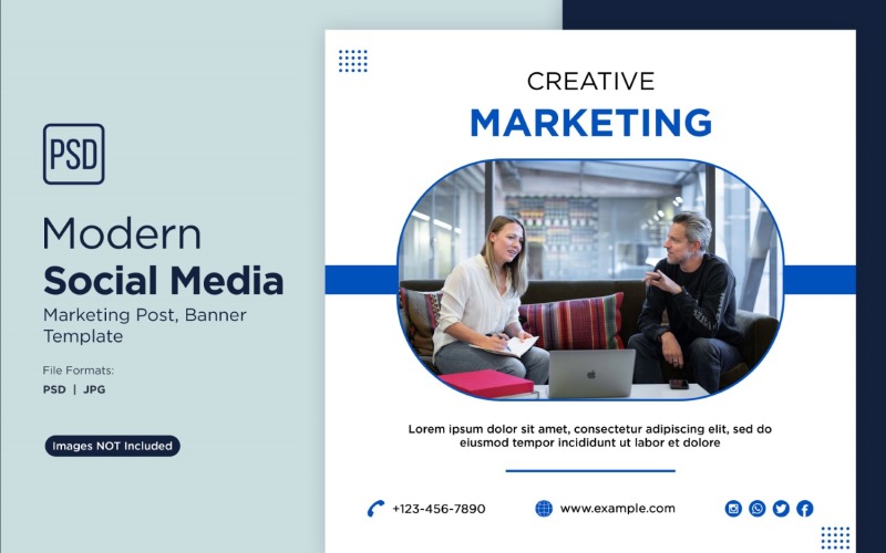 Digital Marketing Agency Business Banner Design Template 9. Social Media
