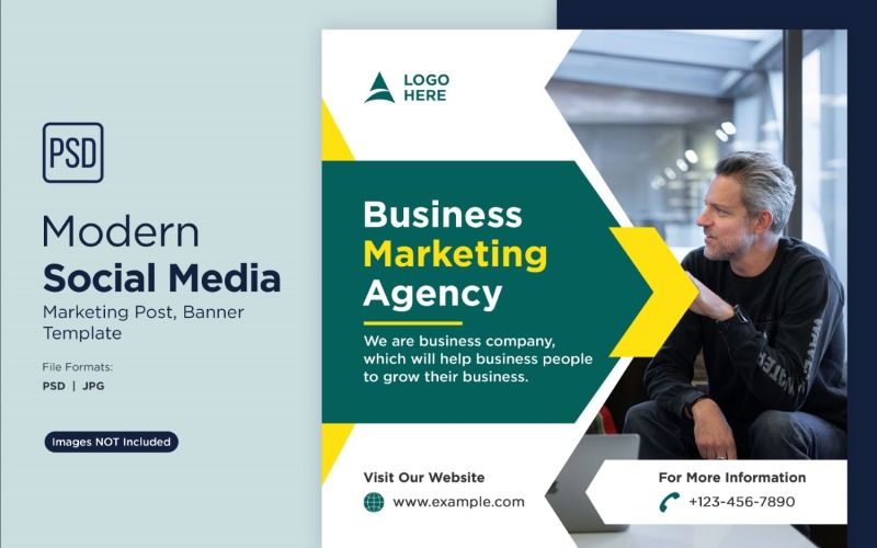 Digital Marketing Community Business Banner Design Template 5. Social Media