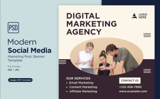 Digital Marketing Community Business Banner Design Template 8.