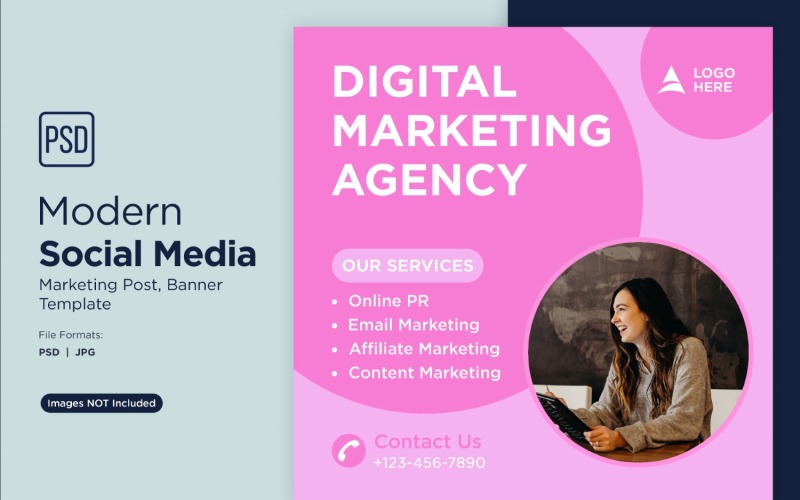 Digital Marketing Experts Business Banner Design Template 3. Social Media