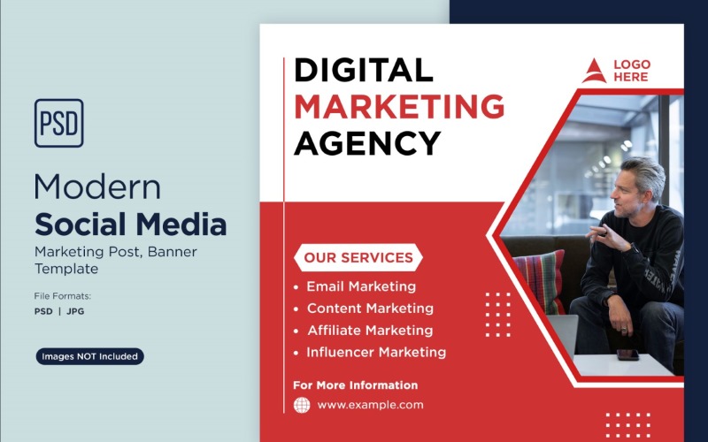 Digital Marketing Experts Business Banner Design Template 6. Social Media