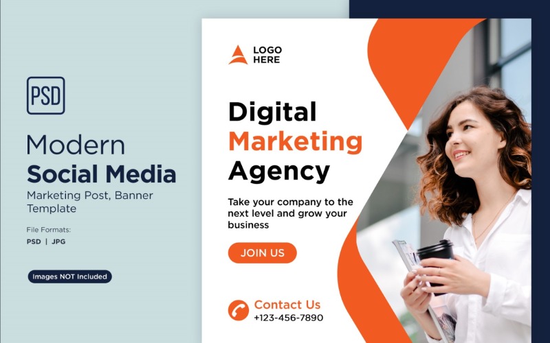 Digital Marketing Experts Business Banner Design Template 7. Social Media