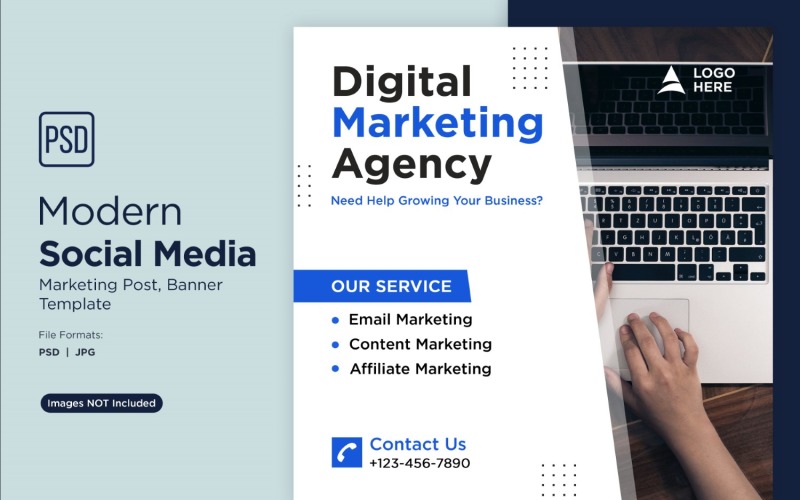 Digital Marketing Experts Business Banner Design Template 8. Social Media