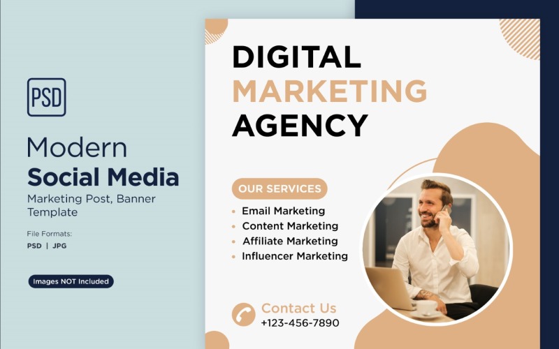 Digital Marketing Experts Business Banner Design Template 9. Social Media