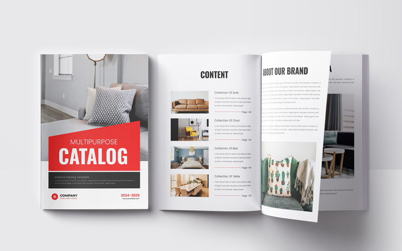 Furnture Catalog and product catalog design Magazine Template