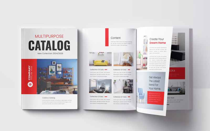 Multipurpose product catalog template Magazine Template