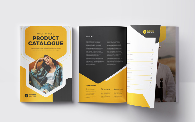 Product Catalog Layout Template Catalogue design Magazine Template