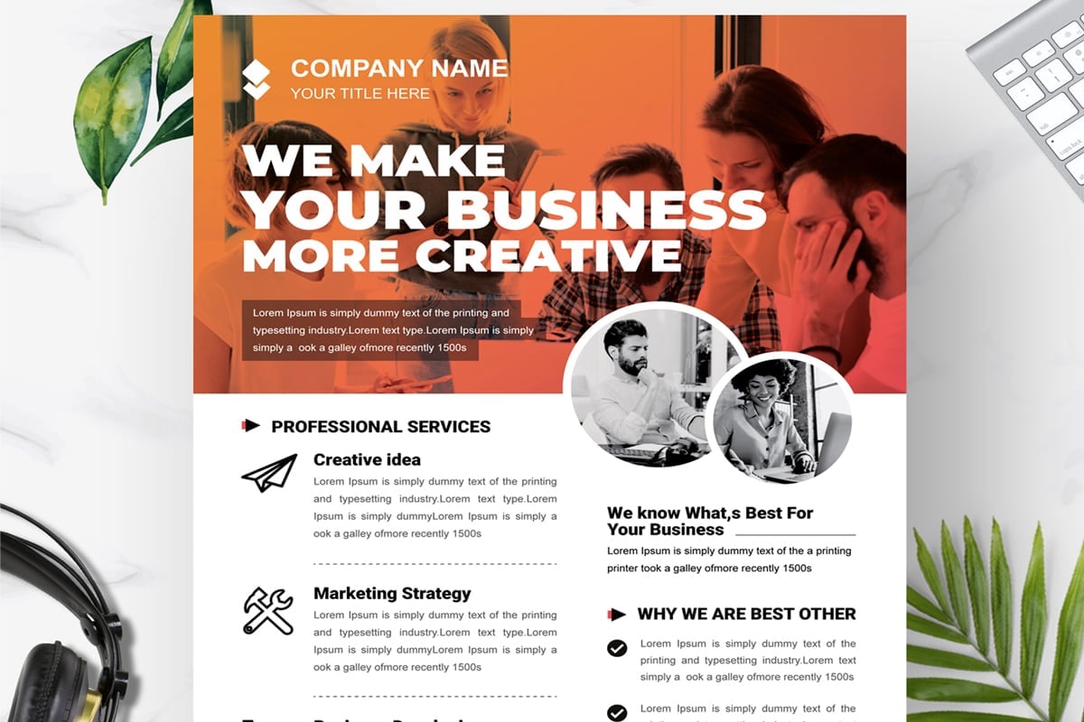 Template #373714 Flyer Business Webdesign Template - Logo template Preview