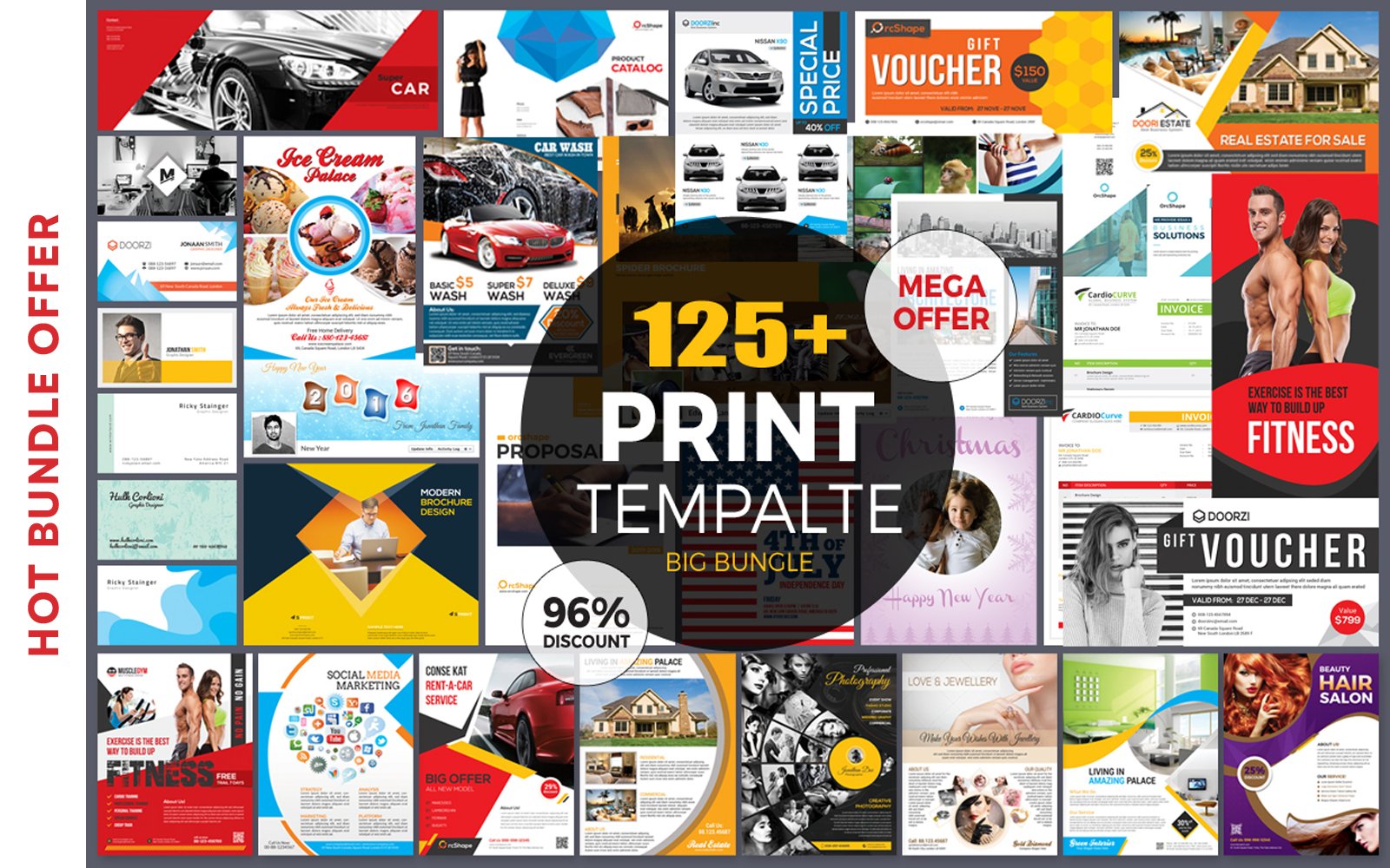 Kit Graphique #373734 Bundle Brochure Web Design - Logo template Preview