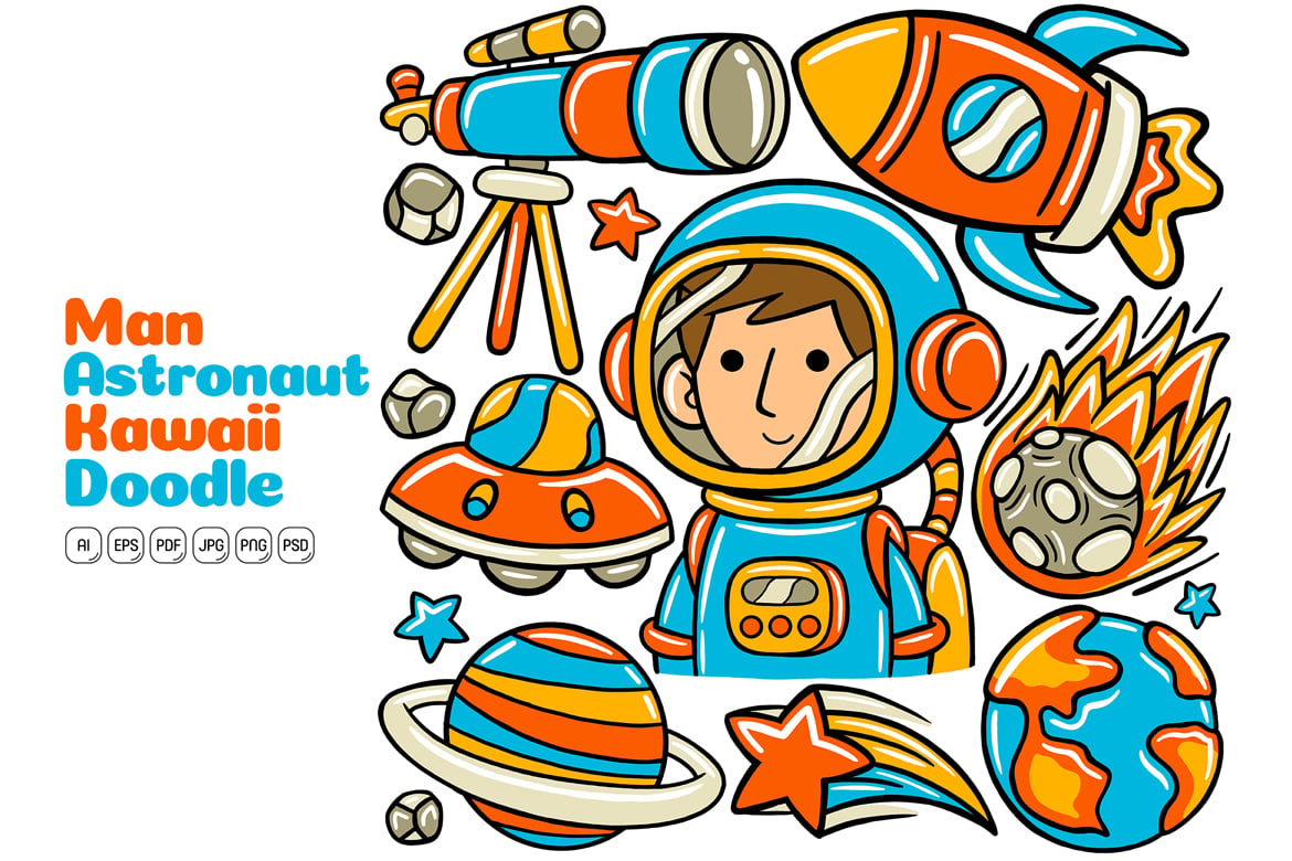 Kit Graphique #373765 Espace Astronaute Web Design - Logo template Preview