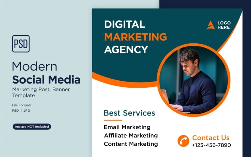 Digital Marketing Experts Business Banner Design Template 10. Social Media