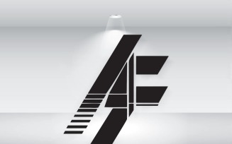 Letter AF Logo Vector Illustration