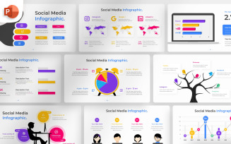 Social Media PowerPoint Infographic Template