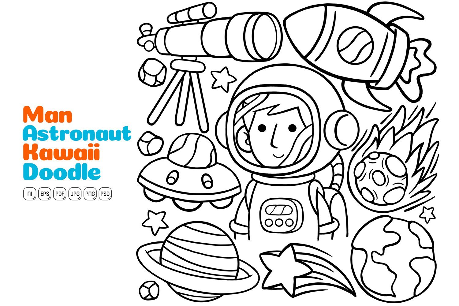 Kit Graphique #373805 Astronaut Universe Divers Modles Web - Logo template Preview