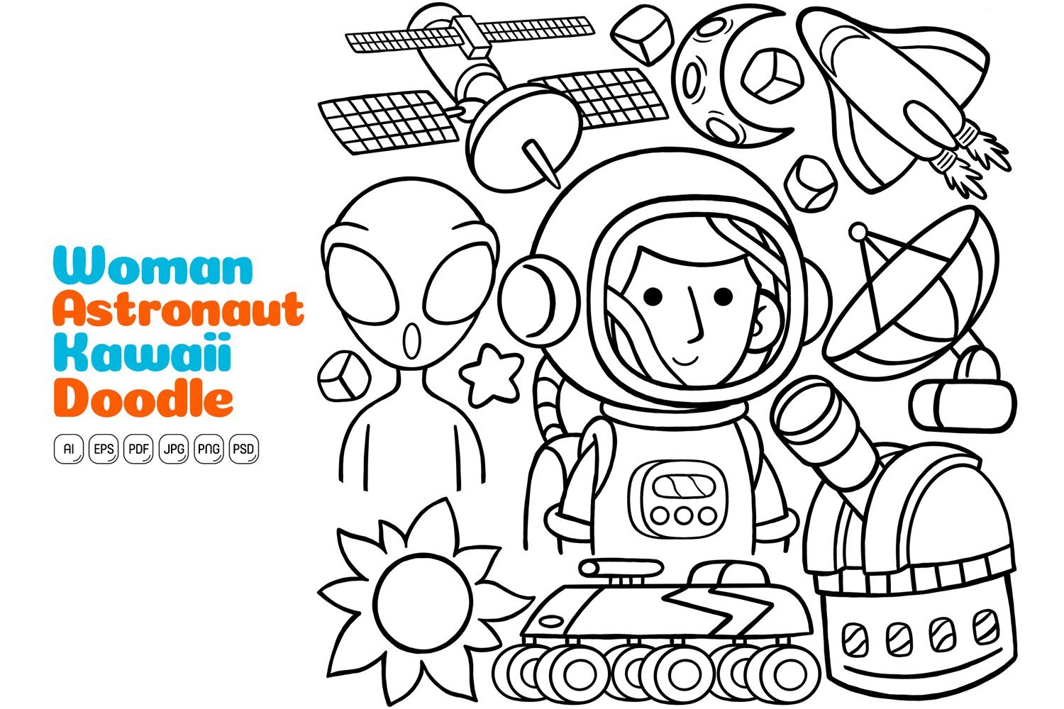 Kit Graphique #373806 Astronaut Universe Divers Modles Web - Logo template Preview