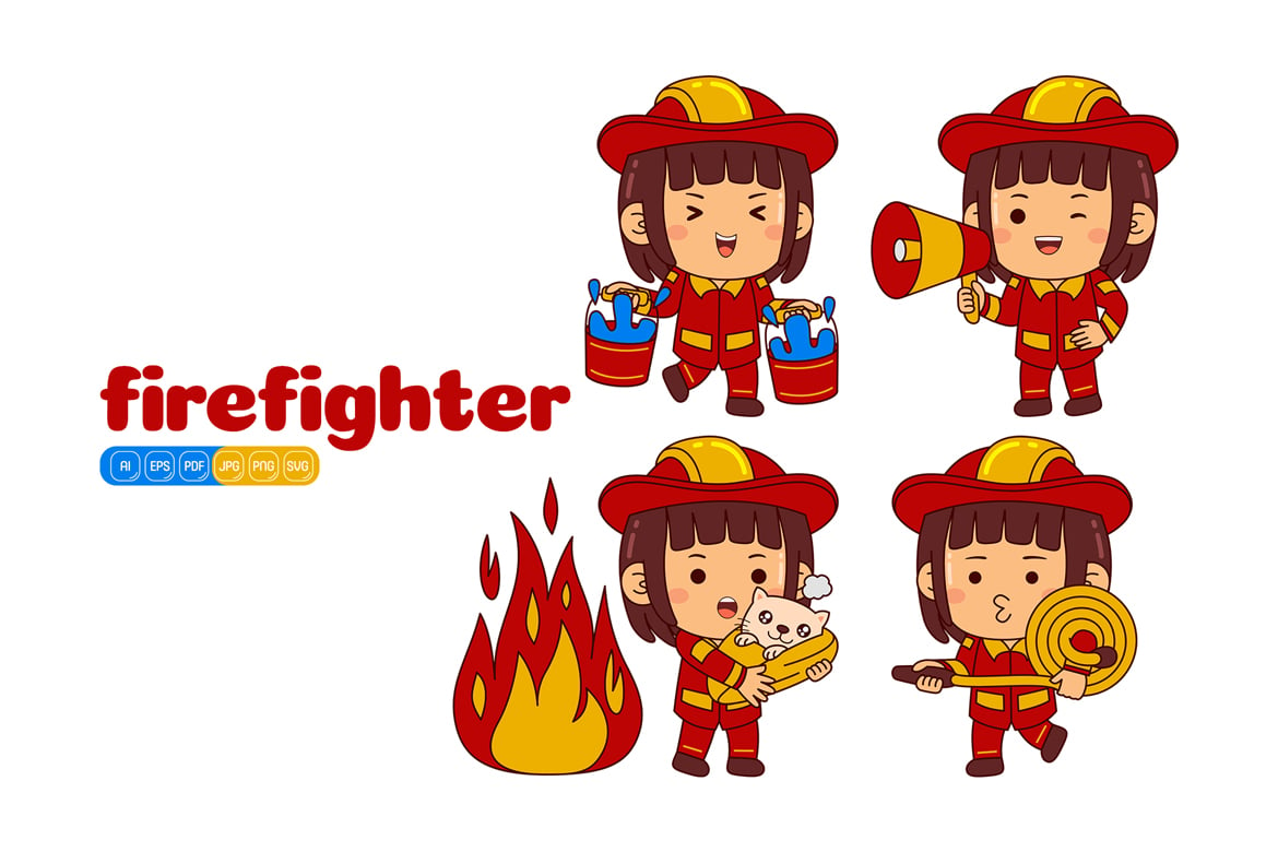 Kit Graphique #373825 Firefighter Vector Divers Modles Web - Logo template Preview