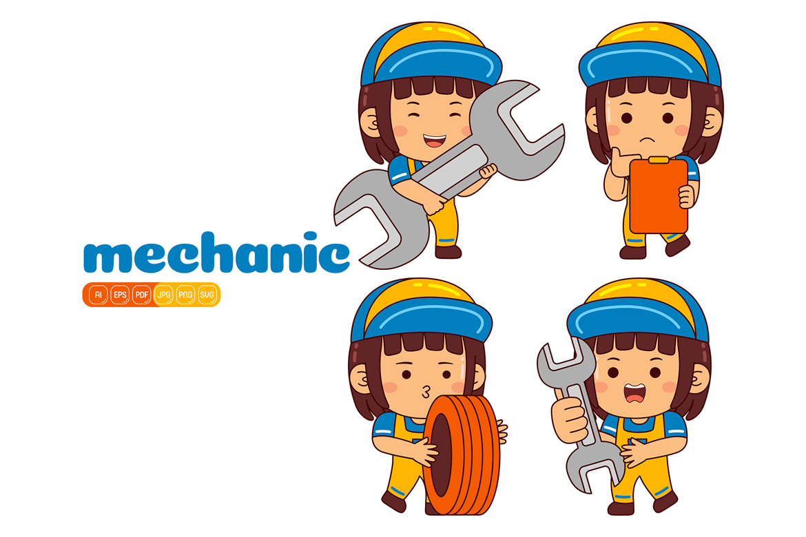 Kit Graphique #373848 Mechanic Job Divers Modles Web - Logo template Preview