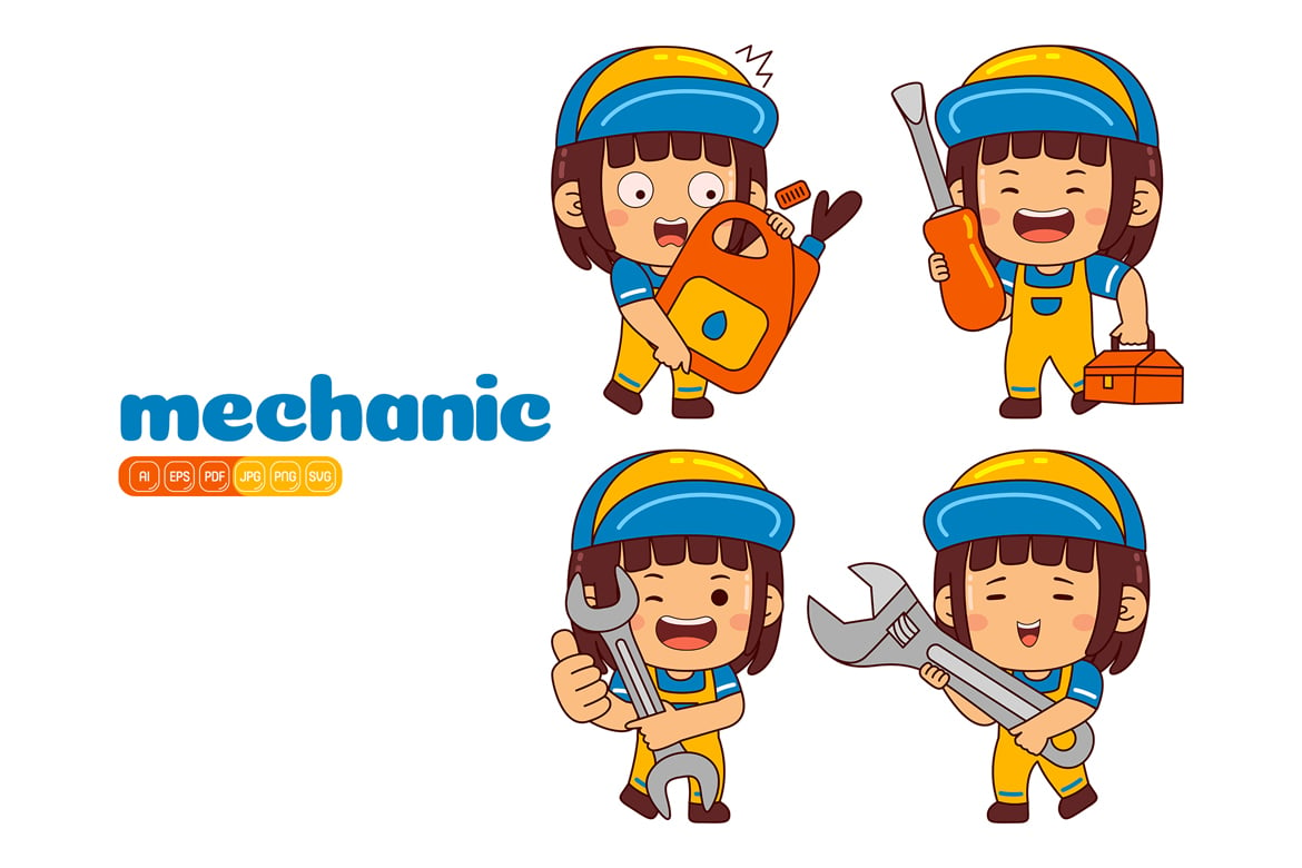 Kit Graphique #373850 Mechanic Job Divers Modles Web - Logo template Preview