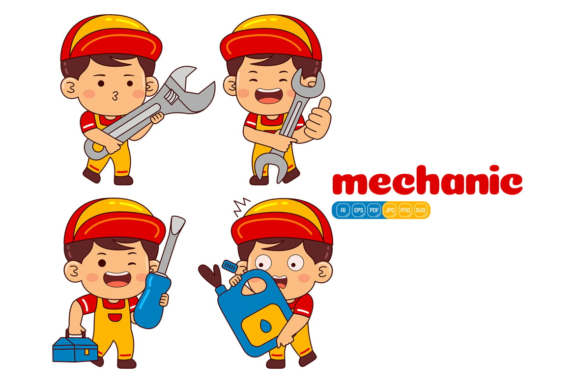 Kit Graphique #373851 Mechanic Job Divers Modles Web - Logo template Preview