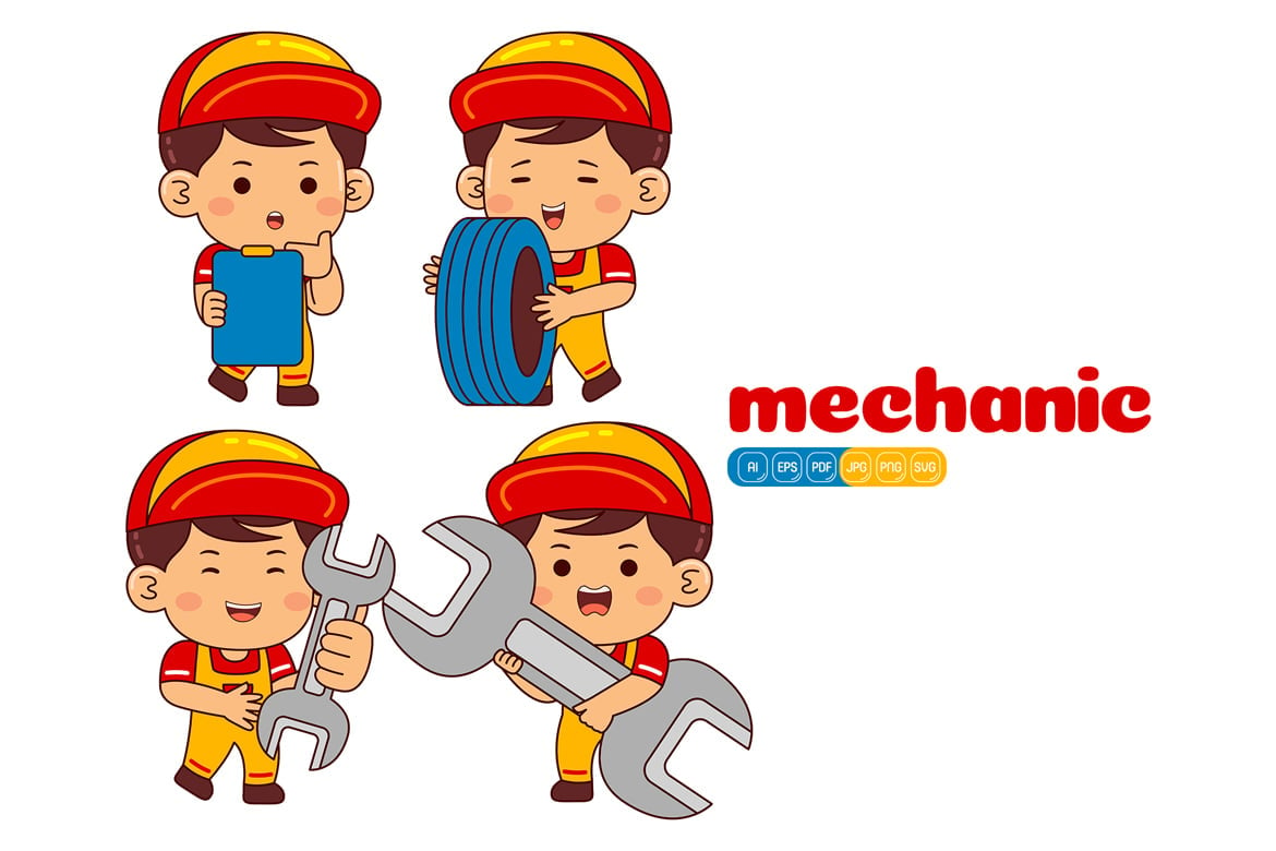 Kit Graphique #373854 Mechanic Job Divers Modles Web - Logo template Preview