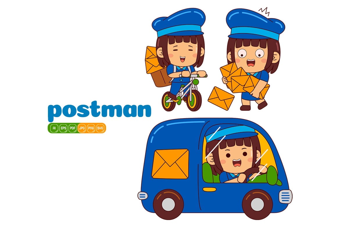 Kit Graphique #373857 Postman Delivery Divers Modles Web - Logo template Preview