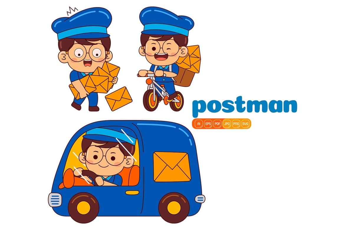 Kit Graphique #373859 Postman Delivery Divers Modles Web - Logo template Preview