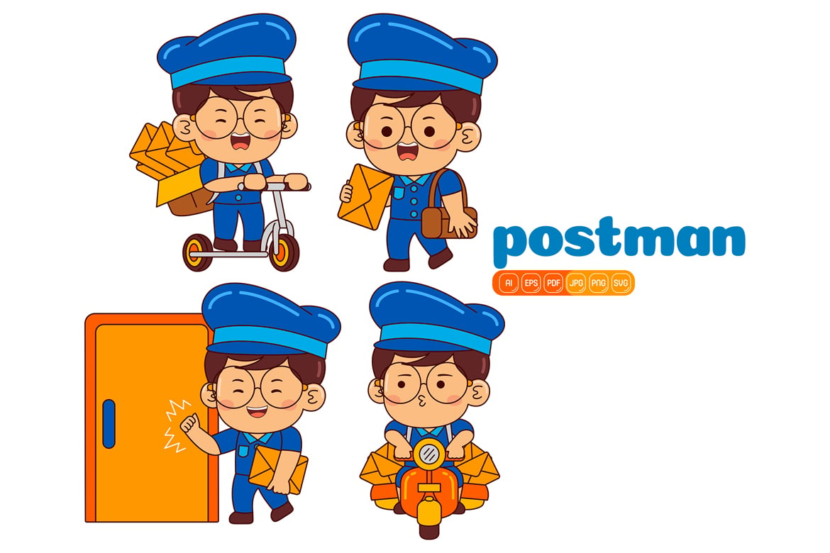 Kit Graphique #373862 Postman Delivery Divers Modles Web - Logo template Preview
