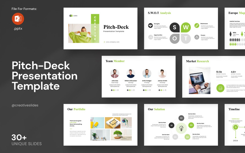 Business Pitch-Deck PowerPoint Layout PowerPoint Template