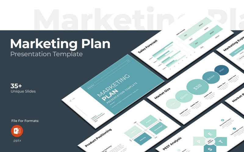 Marketing Plan PowerPoint Layout PowerPoint Template