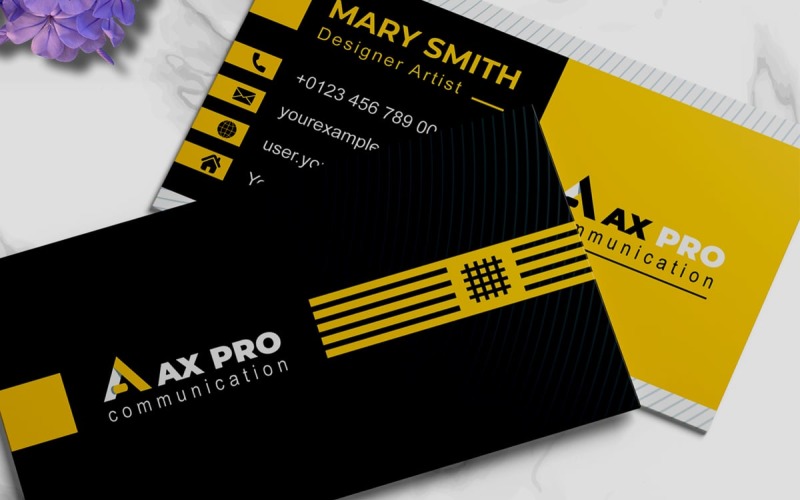 Modern &; Stylish Business Card Template Corporate Identity