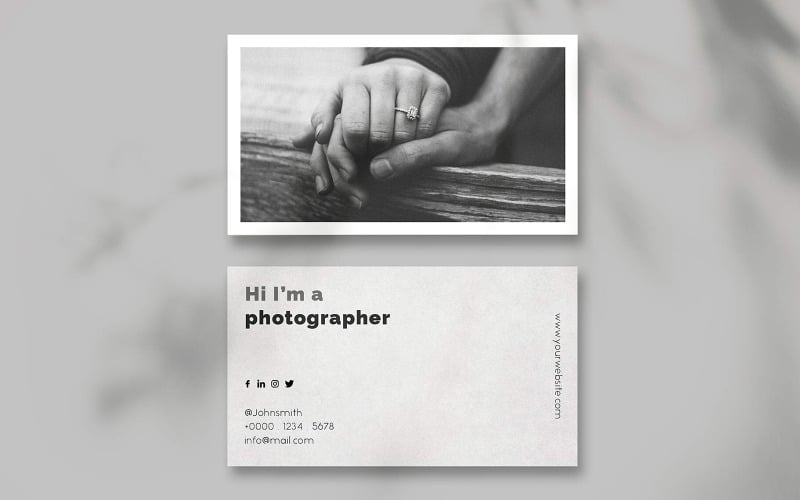Photography Business Card Template 02 Corporate Identity