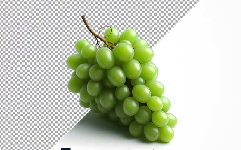 Grape Fresh fruit isolated on white background 3 Vector Graphic