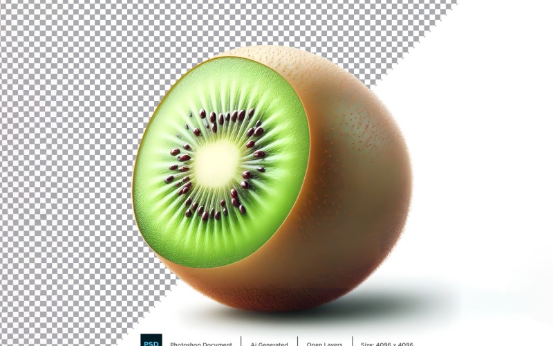 kiwi Fresh fruit isolated on white background 5 Vector Graphic