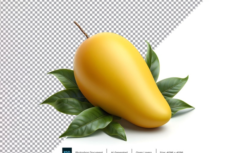 Mango Fresh fruit isolated on white background 4 Vector Graphic