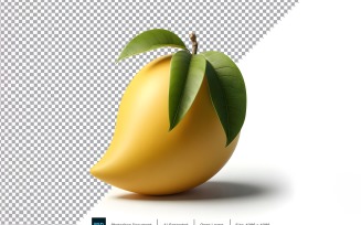 Mango Fresh fruit isolated on white background 5